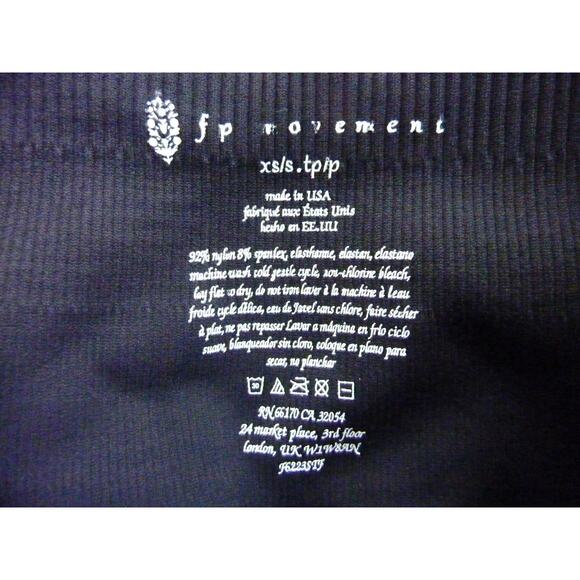 NWOT Free People Movement Black High Rise Waist Leggings XS - Picture 6 of 6